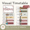 Visual Timetable Daily Schedule - Australiana Classroom Decor - Miss Jacobs Little Learners