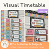 Visual Timetable Daily Schedule - Cutesy Composition Notebook – Miss ...