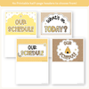 Visual Timetable Daily Schedule - Happy Hive Classroom Decor - Miss Jacobs Little Learners