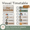 Visual Timetable Daily Schedule - Modern Jungle Classroom Decor - Miss Jacobs Little Learners