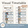 Visual Timetable Daily Schedule - Modern Ocean Classroom Decor - Miss Jacobs Little Learners