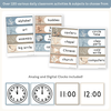 Visual Timetable Daily Schedule - Modern Ocean Classroom Decor - Miss Jacobs Little Learners