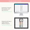 Visual Timetable Daily Schedule - Pastel Composition Notebook Classroom Decor - Miss Jacobs Little Learners
