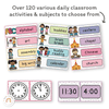 Visual Timetable Daily Schedule - Spotty Pastel Classroom Decor - Miss Jacobs Little Learners
