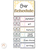 Visual Timetable | Daisy Gingham Pastels Classroom Decor | Editable - Miss Jacobs Little Learners