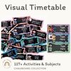 Visual Timetable | Editable | Chalkboard - Miss Jacobs Little Learners