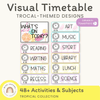 Visual Timetable | Editable | Tropical Theme - Miss Jacobs Little Learners