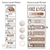 Voice Level Display | OMBRE NEUTRALS Classroom Decor - Miss Jacobs Little Learners