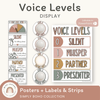 Voice Level Display | SIMPLE BOHO Classroom Decor - Miss Jacobs Little Learners
