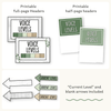 Voice Levels Chart - Modern Botanical Classroom Decor - Miss Jacobs Little Learners