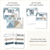 Voice Levels Chart - Modern Ocean Classroom Decor - Miss Jacobs Little Learners