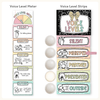 Voice Levels Chart - Pastel Composition Notebook Classroom Decor - Miss Jacobs Little Learners