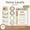 Voice Levels Chart - Woodland Theme Classroom Decor - Miss Jacobs Little Learners