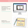 Welcome Posters - Pastel Composition Notebook Classroom Decor - Miss Jacobs Little Learners