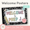 Welcome Posters - Pastel Composition Notebook Classroom Decor - Miss Jacobs Little Learners