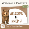 Welcome Posters - Woodland Theme Classroom Decor - Miss Jacobs Little Learners