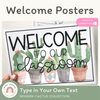 Welcome Sign | Classroom Decor | Cactus Theme - Miss Jacobs Little Learners