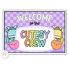 Welcome Sign - Cutesy Classroom Decor - Miss Jacobs Little Learners