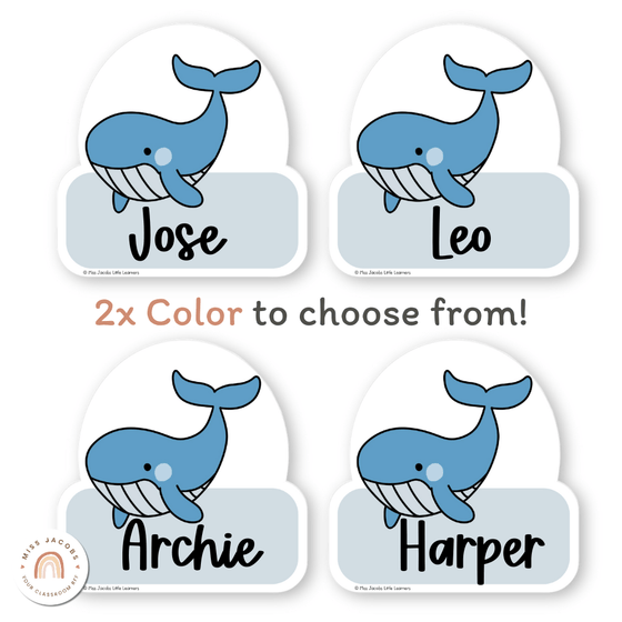 Whale Door Display Classroom Decor - Miss Jacobs Little Learners
