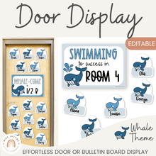  Whale Door Display Classroom Decor - Miss Jacobs Little Learners