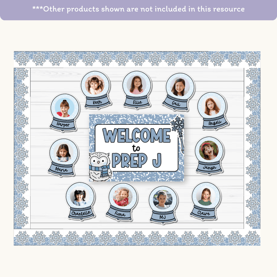 Winter Bulletin Board Borders - Composition Notebook Classroom Decor - Miss Jacobs Little Learners