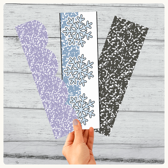 Winter Bulletin Board Borders - Composition Notebook Classroom Decor - Miss Jacobs Little Learners