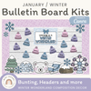 Winter Bulletin Board Kit - Composition Notebook Classroom Decor - Miss Jacobs Little Learners