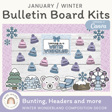  Winter Bulletin Board Kit - Composition Notebook Classroom Decor - Miss Jacobs Little Learners
