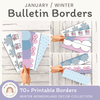Winter Wonderland Bulletin Board Borders Classroom Decor - Miss Jacobs Little Learners
