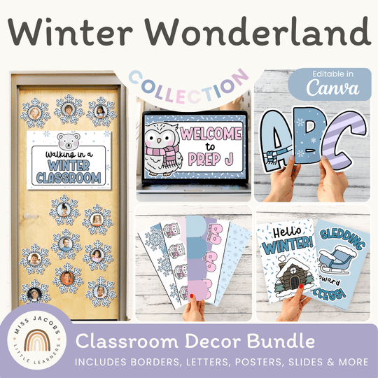 Winter Wonderland Classroom Decor Bundle