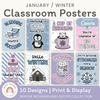 Winter Wonderland Classroom Posters Classroom Decor - Miss Jacobs Little Learners
