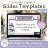 Winter Wonderland Morning Meeting Slides Templates: Google, Canva, PPT - Miss Jacobs Little Learners
