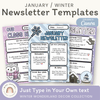 Winter Wonderland Newsletters Templates Classroom Decor - Miss Jacobs Little Learners