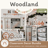 Woodland Theme Classroom Decor Bundle - Miss Jacobs Little Learners