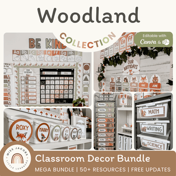 Woodland Animals Decor: Forest Classroom Theme – Miss Jacobs Little ...