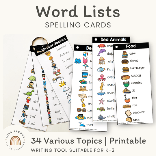 Word Lists | Writing Center Tools
