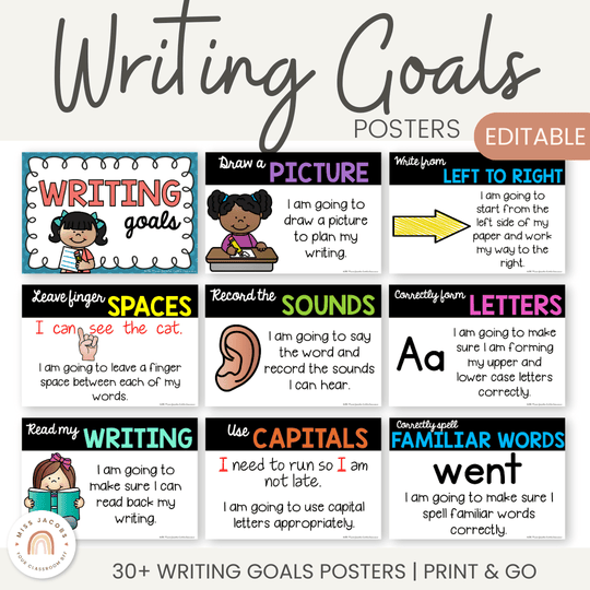 Writing Goal Posters