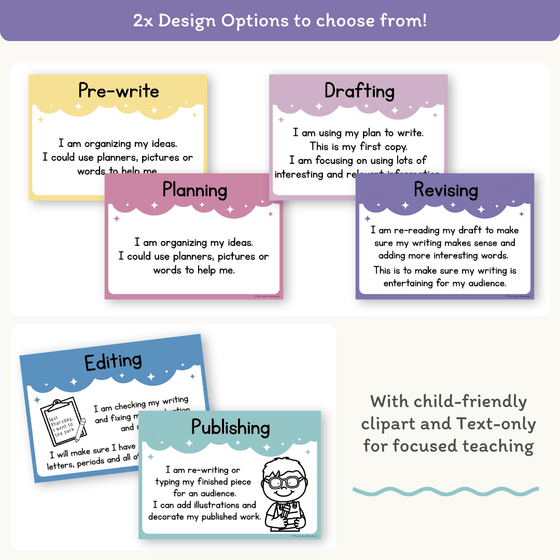 Writing Process Posters - Dreamy Space Theme - Miss Jacobs Little Learners