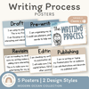 Writing Process Posters - Modern Ocean Classroom Decor - Miss Jacobs Little Learners