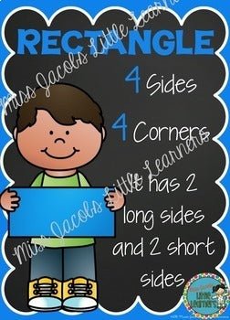 2D Shape Posters {Chalkboard} - Miss Jacobs Little Learners