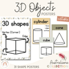 3D Objects / 3D Shapes Posters | AUSTRALIANA Decor - Miss Jacobs Little Learners