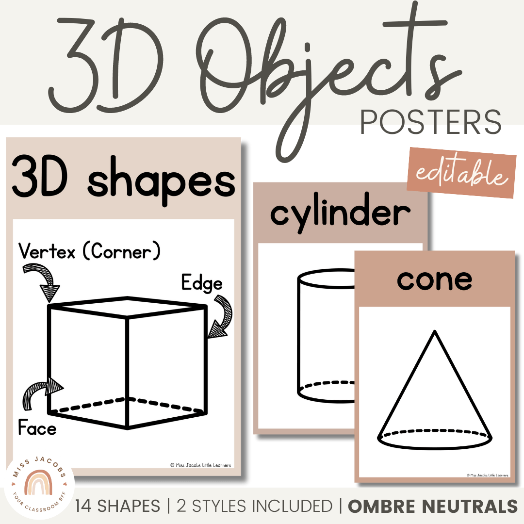 types of 3d shapes