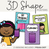 3D Shape Posters - Polka Dot Classroom Decor - Miss Jacobs Little Learners