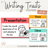 6+1 TRAITS OF WRITING POSTERS | RAINBOW BRIGHTS - Miss Jacobs Little Learners