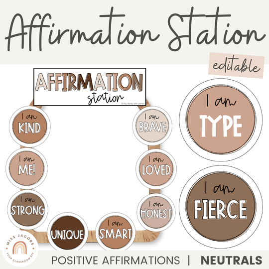 AFFIRMATION STATION | OMBRE NEUTRALS