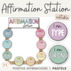 Affirmation Station PASTELS | Positive Affirmations Mirror Display - Miss Jacobs Little Learners