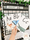 Alphabet Posters | MODERN JUNGLE | Editable Classroom Decor - Miss Jacobs Little Learners