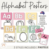 ALPHABET POSTERS | PASTELS | Muted Rainbow Theme - Miss Jacobs Little Learners