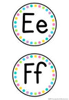 Alphabet Word Wall Headers | Rainbow Classroom Decor - Miss Jacobs Little Learners