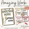 Amazing Work Coming Soon Posters | Australiana Theme - Miss Jacobs Little Learners